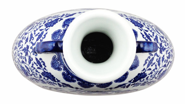 15030009B Chinesisches Blau Weiß Porzellan Drachen B, H 50 cm