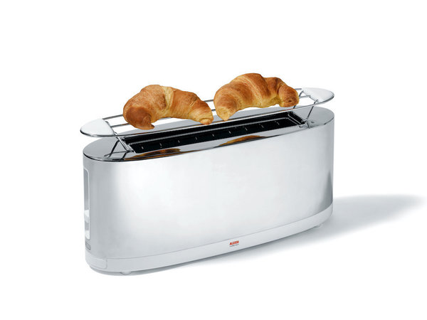 Alessi SG68 W Toaster mit Brötchenaufsatz weiss