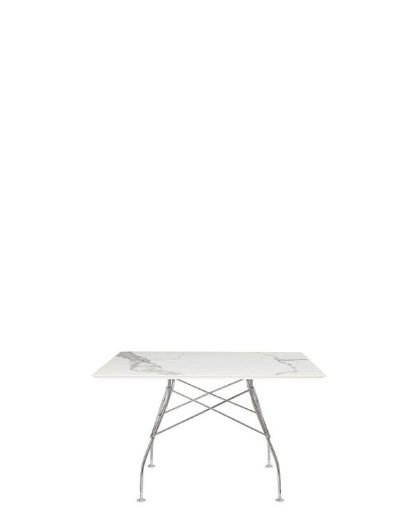 Kartell Glosse Marble Tisch Quadrat,  118 cm x 118 cm