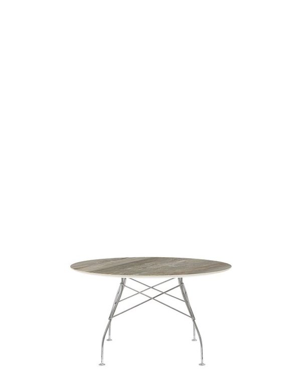 Kartell 4584 Glossy Marble Tisch, ∅ 128 cm x H 71 cm
