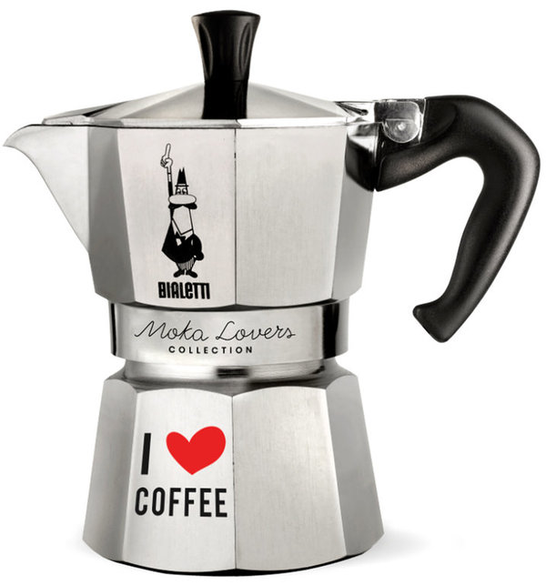 Bialetti Moka Lovers limited Edition, Espressokocher I love coffee