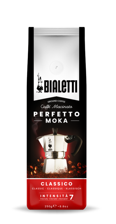 Bialetti Perfetto Moka Classico, Kaffee gemahlen 250g