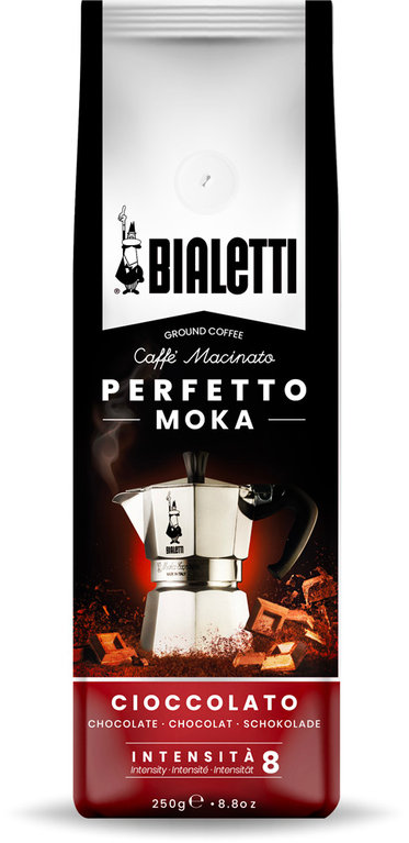 Bialetti Perfetto Moka Cioccolato, Kaffee gemahlen 250g